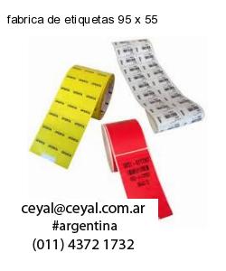 fabrica de etiquetas 95 x 55