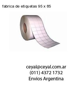fabrica de etiquetas 95 x 85