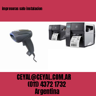 impresoras sato instalacion