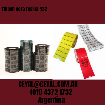 ribbon cera resina 432