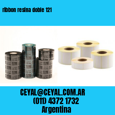 ribbon resina doble 121