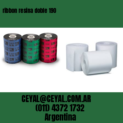 ribbon resina doble 190