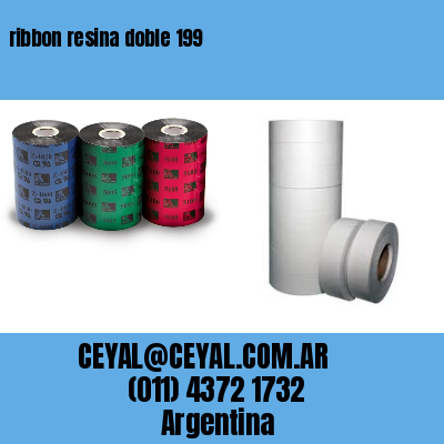 ribbon resina doble 199