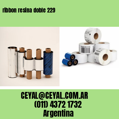 ribbon resina doble 229