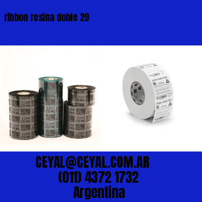 ribbon resina doble 29
