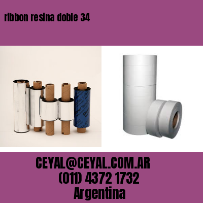 ribbon resina doble 34