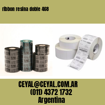 ribbon resina doble 468