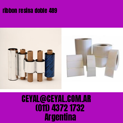 ribbon resina doble 489