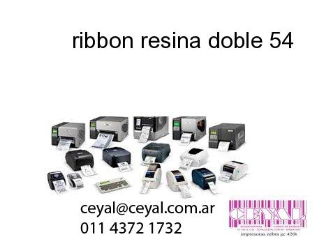 ribbon resina doble 54