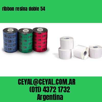 ribbon resina doble 54