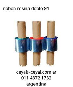 ribbon resina doble 91