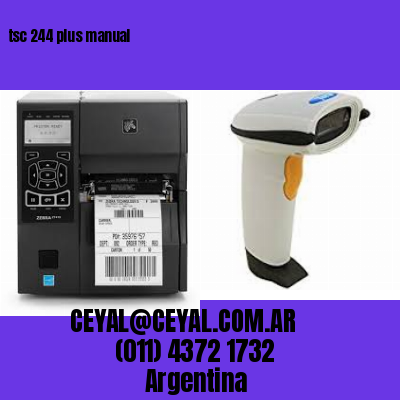 tsc 244 plus manual