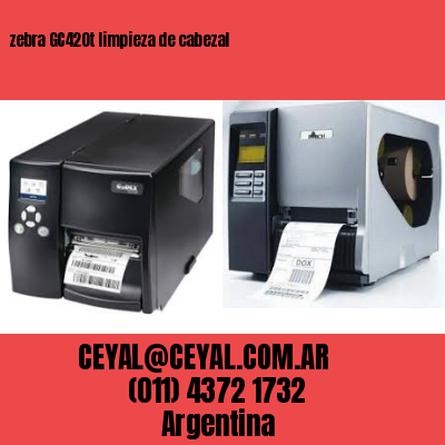 zebra GC420t limpieza de cabezal
