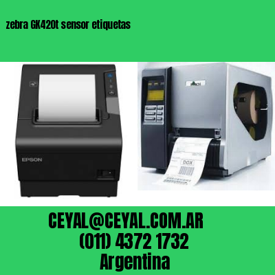 zebra GK420t sensor etiquetas