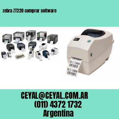 zebra ZT220 comprar software