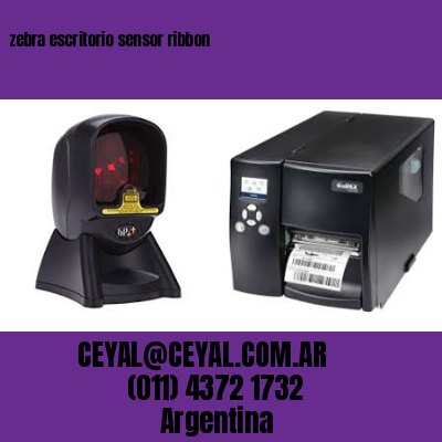 zebra escritorio sensor ribbon
