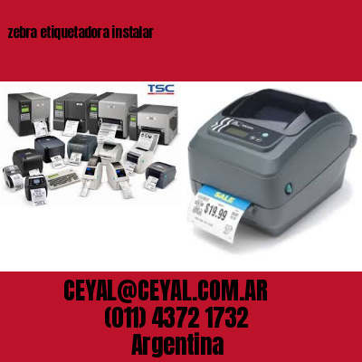 zebra etiquetadora instalar