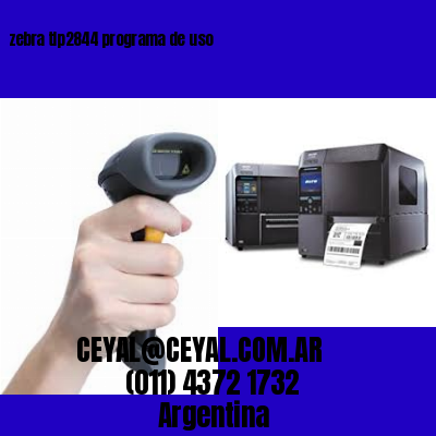 zebra tlp2844 programa de uso