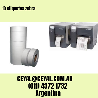 10 etiquetas zebra