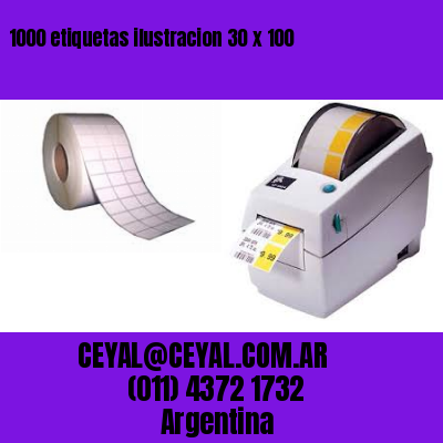 1000 etiquetas ilustracion 30 x 100