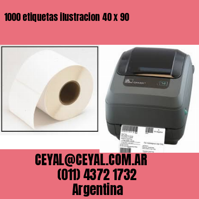 1000 etiquetas ilustracion 40 x 90