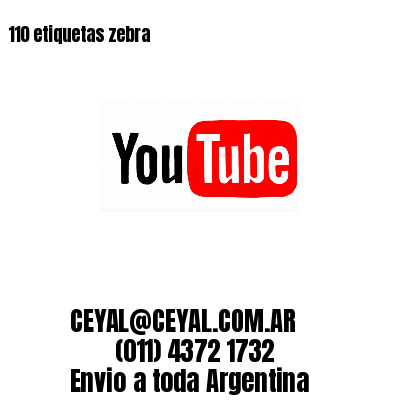 110 etiquetas zebra