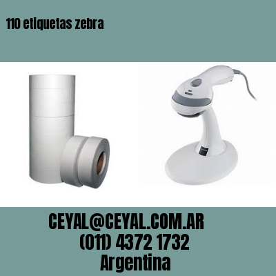 110 etiquetas zebra