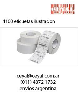 1100 etiquetas ilustracion