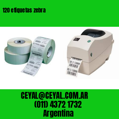 120 etiquetas zebra