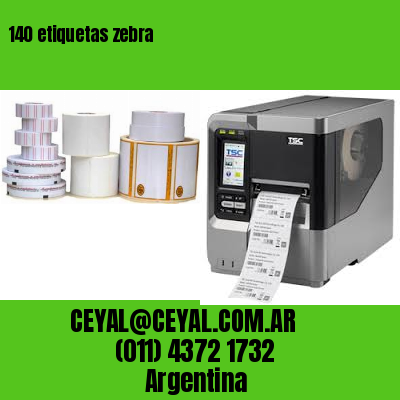 140 etiquetas zebra