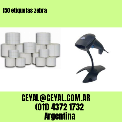 150 etiquetas zebra