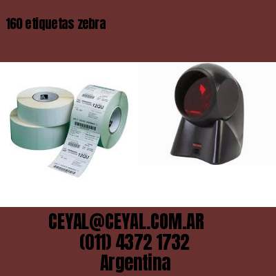 160 etiquetas zebra