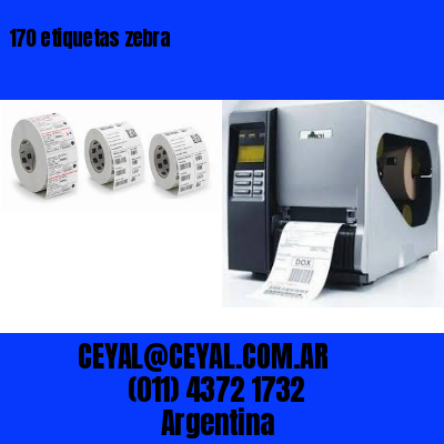 170 etiquetas zebra