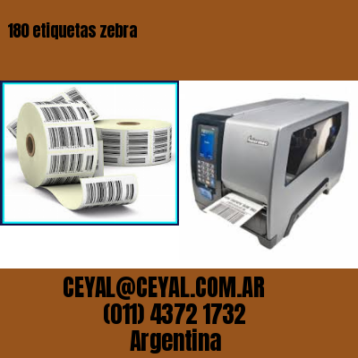 180 etiquetas zebra