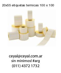 20×55 etiquetas termicas 100 x 100