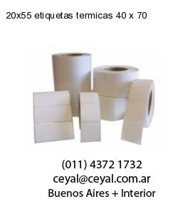 20×55 etiquetas termicas 40 x 70