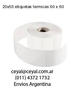 20×55 etiquetas termicas 60 x 60