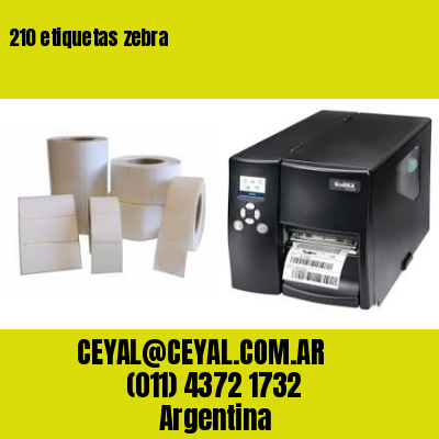 210 etiquetas zebra