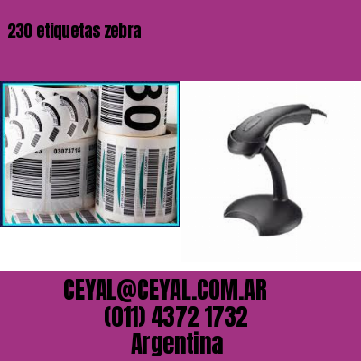 230 etiquetas zebra