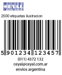 2500 etiquetas ilustracion