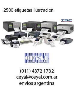 2500 etiquetas ilustracion