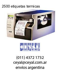 2500 etiquetas termicas