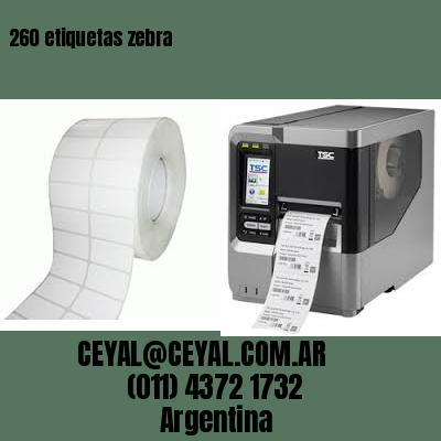 260 etiquetas zebra