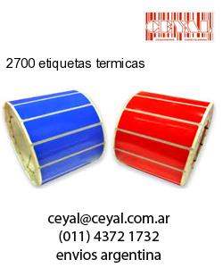 2700 etiquetas termicas