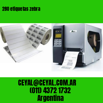 280 etiquetas zebra
