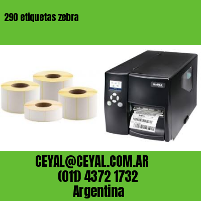 290 etiquetas zebra