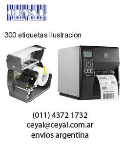 300 etiquetas ilustracion