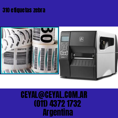 310 etiquetas zebra