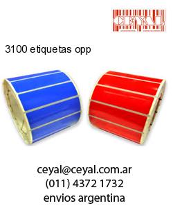 3100 etiquetas opp