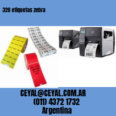 320 etiquetas zebra
